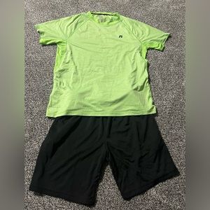Lime green Large Russell Active tshirt